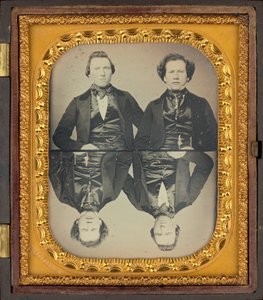 Portrét dvou mužů, cca. 1850 (foto) od Higgins