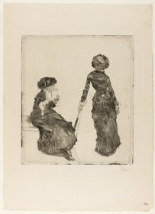 Mary Cassatt v Louvru: Etruská galerie od Hilaire Germain Edgar Degas