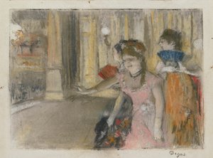 Zpěváci na jevišti od Hilaire Germain Edgar Degas