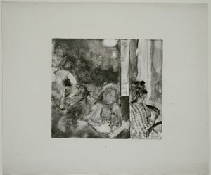 Ženy na večerní terase kavárny od Hilaire Germain Edgar Degas