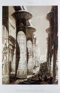 „Hypostyle Hall, Théby, Karnak“, Egypt, 1841 od Himely
