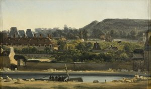 Nemocnice Saint Louis a Buttes-Chaumont, Paříž, kolem roku 1830 (olej na plátně) od Hippolyte Adam