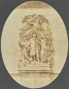 [Detail obrazu "Le Triomphe de 1810", Jean-Pierre Cortot, Vítězný oblouk] od Hippolyte Bayard