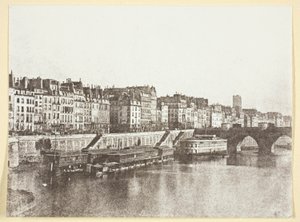 Pont-Neuf, nábřeží, lázně "A la Samaritaine" a Tour St Jacques