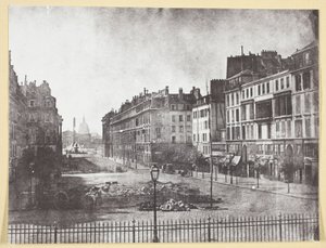 Rue Royale a pozůstatky barikád z roku 1848