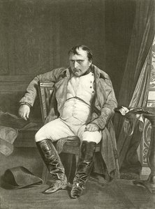 Abdikace, Napoleon ve Fontainbleau (hlubotisk) od Hippolyte Delaroche