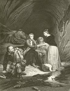 Charles Edward (představitel) a Flora Macdonald od Hippolyte Delaroche