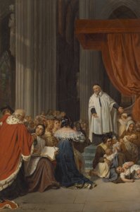 Svatý Vincent de Paul Kázání u dvora Ludvíka XIII jménem opuštěných dětí, 1823 od Hippolyte Delaroche
