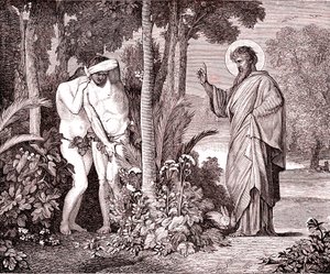 Adam a Eva od Hippolyte Flandrin