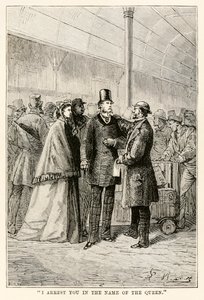 Zatýkám vás ve jménu královny, z knihy Cesta kolem světa za osmdesát dní od Julese Verna (1828-1905), 1873