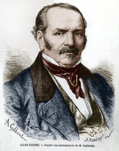 Allan Kardec (1804-1869), vlastním jménem Hippolyte Leon Denisart-Rivail, vynálezce spiritualismu ve Francii, rytina podle fotografie od Leymarie od Hippolyte Leymarie