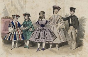 Bez názvu, duben 1861 (ručně kolorovaná rytina)