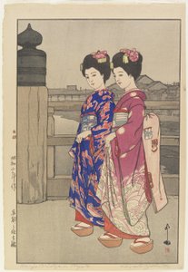 Velký most Sanjo_ v Kjótu od Hiroshi Yoshida