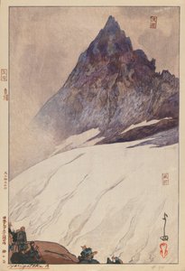 Yarigatake A (dřevořez na papíře) od Hiroshi Yoshida