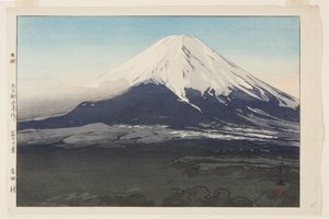 Yoshida Village (Yoshida mura) (barevný dřevořez) od Hiroshi Yoshida