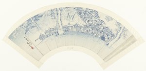 Náčrt obdivování květu v rekreačních domech Seiro hanami ryakuzu (titul na předmětu) od Hiroshige (I) , Utagawa