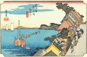 Kanagawa - Jokohama, jak to vypadalo v Tokugawské éře.