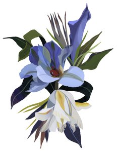 Imaginární květina na motiv tulipánu. od Hiroyuki Izutsu