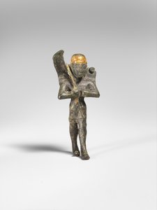 Okřídlené božstvo, cca 1300 př. n. l. (bronz, zlato) od Hittite