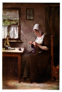 Pletená rybářka, 1901. od Hobbe Smith