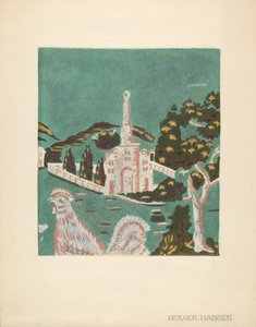 Detail bandboxu, c. 1940.