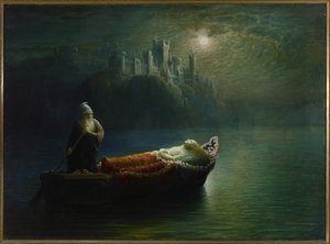 Smrt Elaine, 1877 od Homer Watson