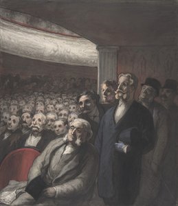 Divadelní publikum, 19. století. od Honoré Daumier