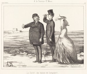 Ve Varenne Saint-Maur od Honoré Daumier
