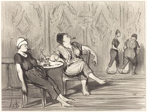 U baru od Honoré Daumier