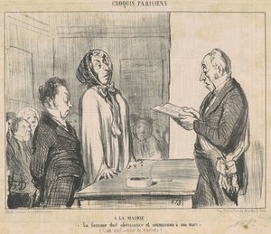 U starosty... od Honoré Daumier
