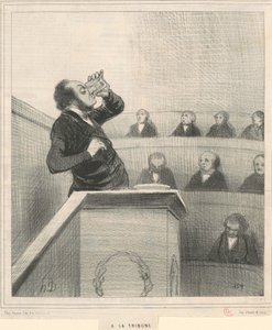 na tribunu od Honoré Daumier