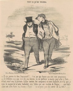 Na koho myslíš, ty darebáku? ... od Honoré Daumier