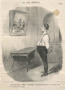 Nákup desky s hodinami od Honoré Daumier