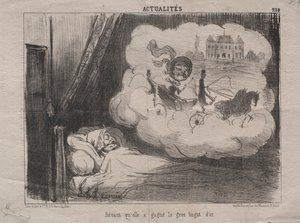 Aktuality (č. 238): Sní o tom, že vyhrála mnoho zlatých cihliček od Honoré Daumier