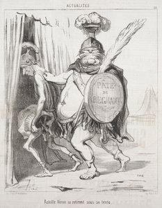 Aktuality: Achilles se stahuje do svého stanu od Honoré Daumier