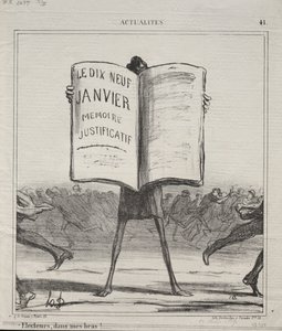 Aktuality č. 41: Voliči, v mém náručí!..., 1869. od Honoré Daumier
