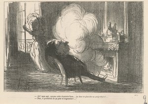 Ach! ... Jak tento komín kouří ... od Honoré Daumier