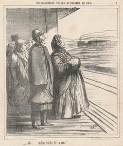 Ach! Konečně je tu vlak! ... od Honoré Daumier