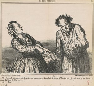 Ach! Théophile... Učím se pár krásných věcí... od Honoré Daumier