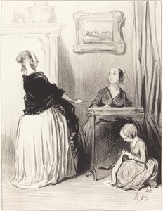 Ach!... jaké jedinečné vzdělání dáváte své dceři?... od Honoré Daumier