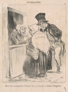 Jdu na politické informace... od Honoré Daumier