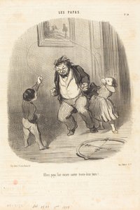 No tak, tati... více... třicet dva kol!... od Honoré Daumier
