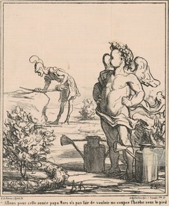 Pojďme na rok, tati March... od Honoré Daumier
