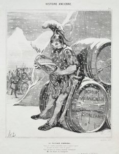 Starověká historie, deska 28: Průchod Hannibala, 6. října 1842. od Honoré Daumier