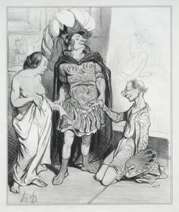 Apelles a Campaste od Honoré Daumier