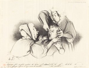Silně zatlačte, náraz se dostane dovnitř... od Honoré Daumier