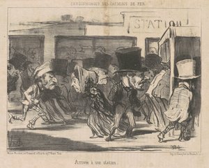 Příjezd na stanici od Honoré Daumier
