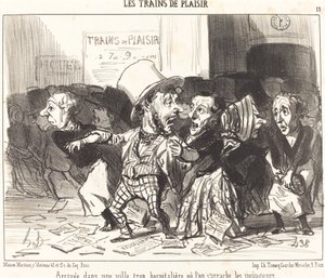 Příjezd do města, které je příliš pohostinné... od Honoré Daumier