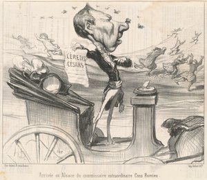 Přílet komisaře do Alsaska... od Honoré Daumier