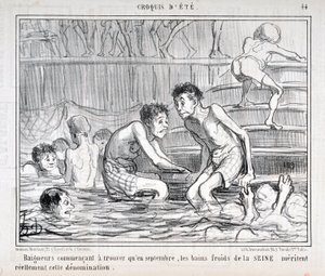 Umělecké dílo od Honore Daumiera (1808-1879) Charivari pochází z roku 1858: Serie CRUQUIS D